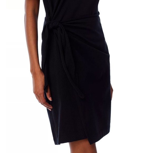 VINCE SIDE TIE CREW NECK T-SHIRT DRESS - Picture 9 of 16